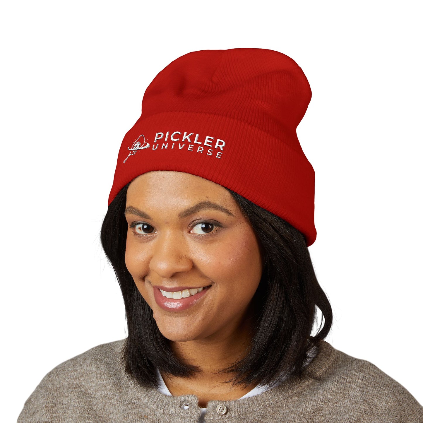 Pickler Universe Embroidered Cuffed Beanie