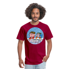 Load image into Gallery viewer, SNOWY CHAT - Classic T-Shirt - dark red
