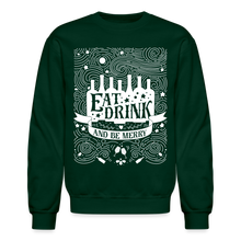 Load image into Gallery viewer, Eat.Drink.BeMerry - Crewneck Sweatshirt - forest green
