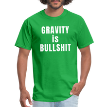 Load image into Gallery viewer, GRAVITY is BULLSHIT - Classic T-Shirt - bright green
