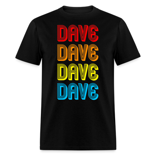 DAVE DAVE DAVE DAVE Classic T-Shirt - black