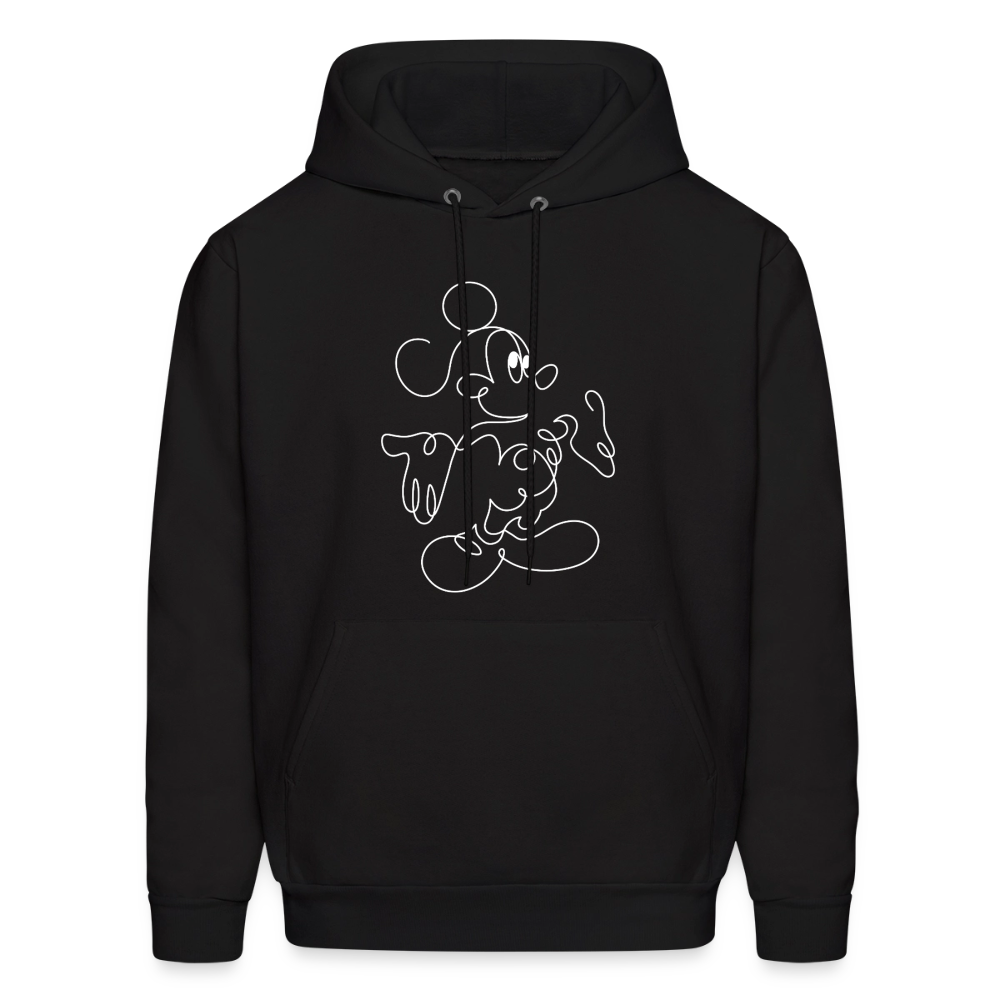 Mouse Crew White - Men's Hoodie - black