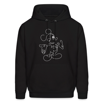 Mouse Crew White - Men's Hoodie - black