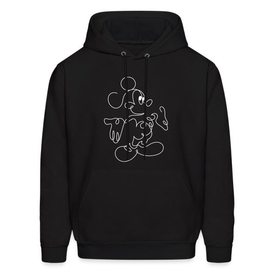 Mouse Crew White - Men's Hoodie - black