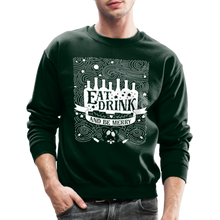 Load image into Gallery viewer, Eat.Drink.BeMerry - Crewneck Sweatshirt - forest green
