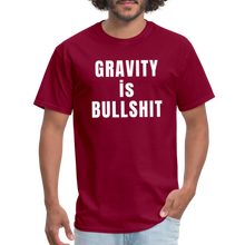 Load image into Gallery viewer, GRAVITY is BULLSHIT - Classic T-Shirt - burgundy
