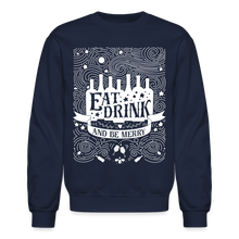 Load image into Gallery viewer, Eat.Drink.BeMerry - Crewneck Sweatshirt - navy
