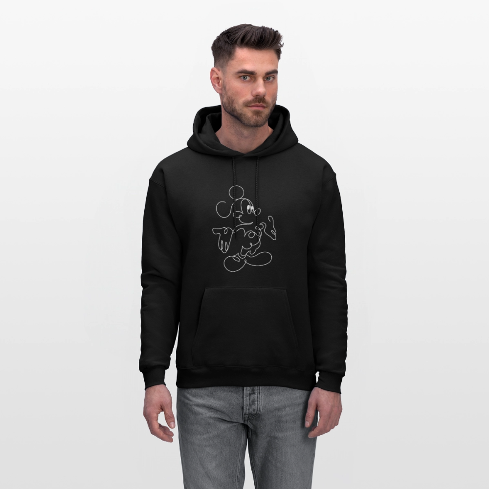 Mouse Crew White - Men's Hoodie - black