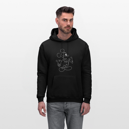 Mouse Crew White - Men's Hoodie - black