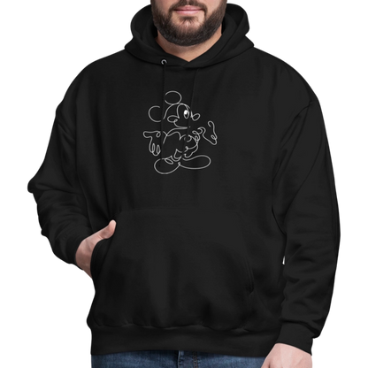 Mouse Crew White - Men's Hoodie - black