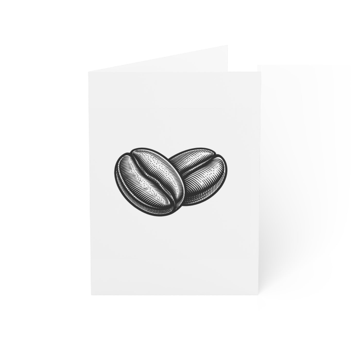 Coffee Bean Greeting Cards — Blank Note Cards for Coffee Lovers (1/10/30/50 pcs)