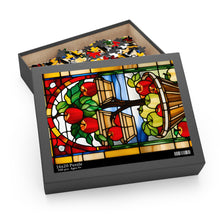 Load image into Gallery viewer, Stained Glass Apple Picking Puzzle (120, 252, 500-Piece)
