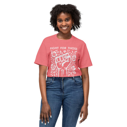 “Fight for Those Without Your Privilege Floral Fist Equality - T-Shirt