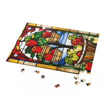 Load image into Gallery viewer, Stained Glass Apple Picking Puzzle (120, 252, 500-Piece)
