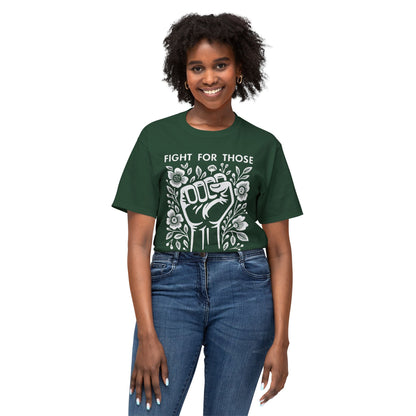 “Fight for Those Without Your Privilege Floral Fist Equality - T-Shirt
