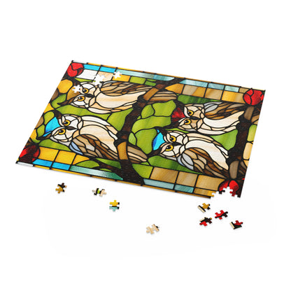 Stained Glass Owl Puzzle (120, 252, 500-Piece)