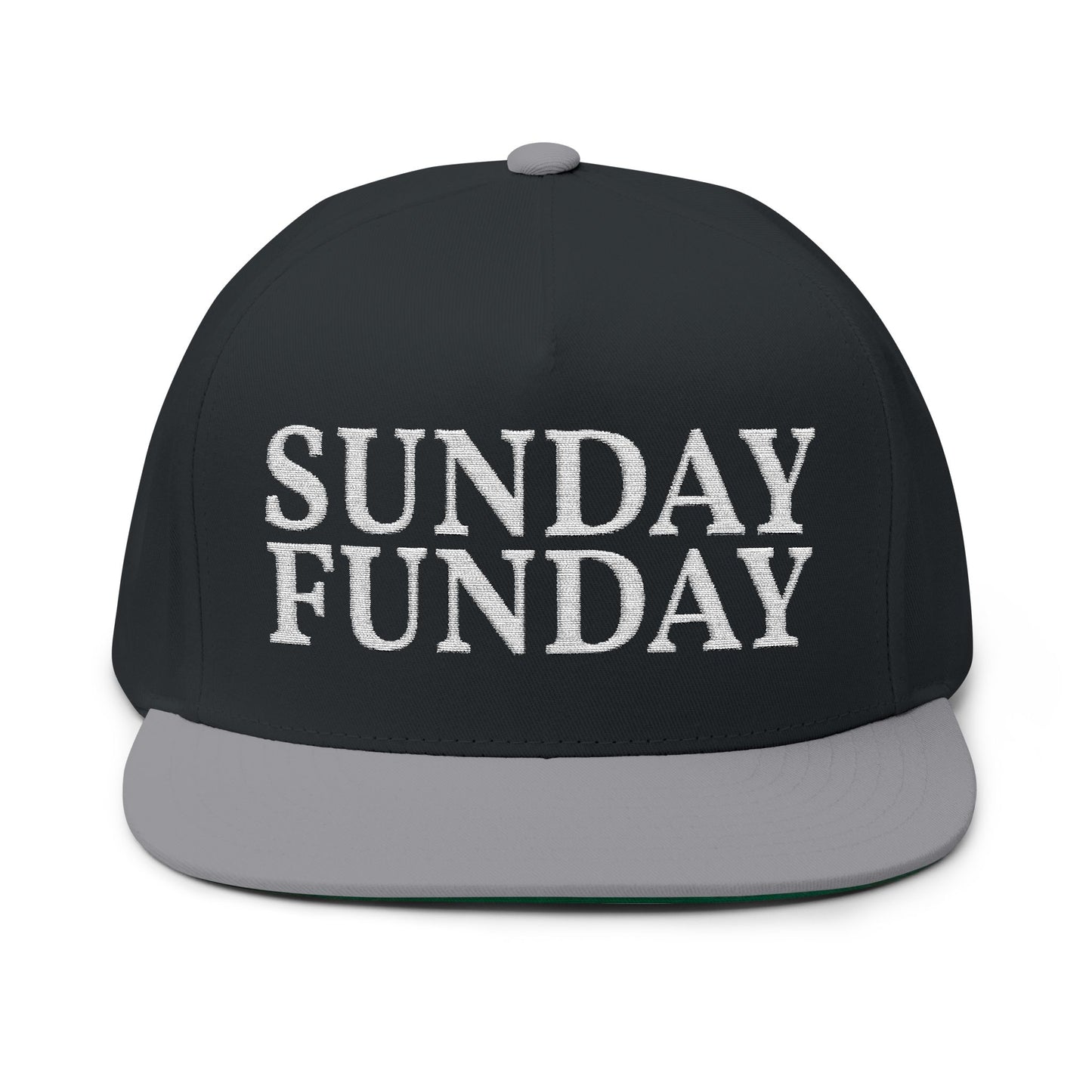 Sunday Funday - Embroidered Flat Bill Hat