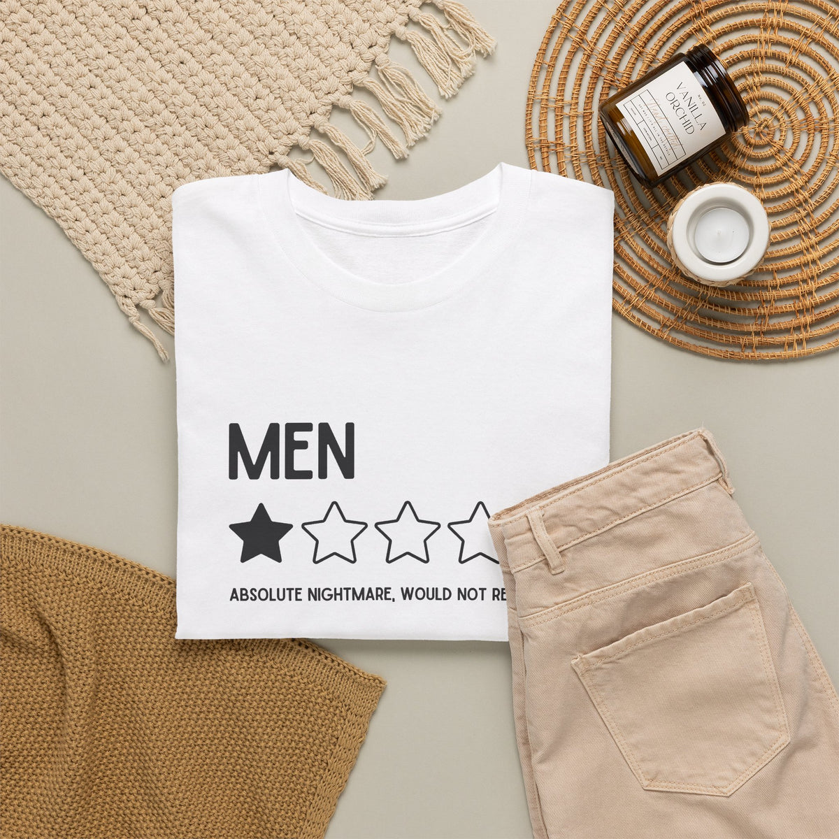 Men - 1 Star (White)