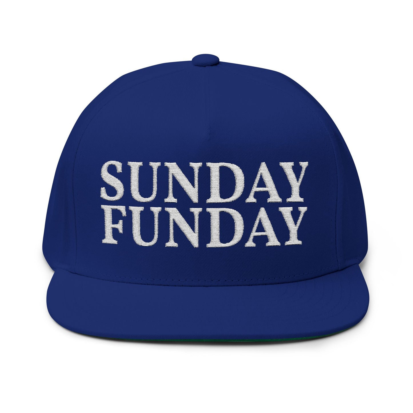 Sunday Funday - Embroidered Flat Bill Hat