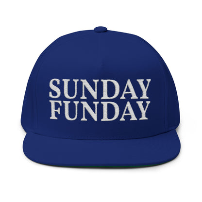 Sunday Funday - Embroidered Flat Bill Hat