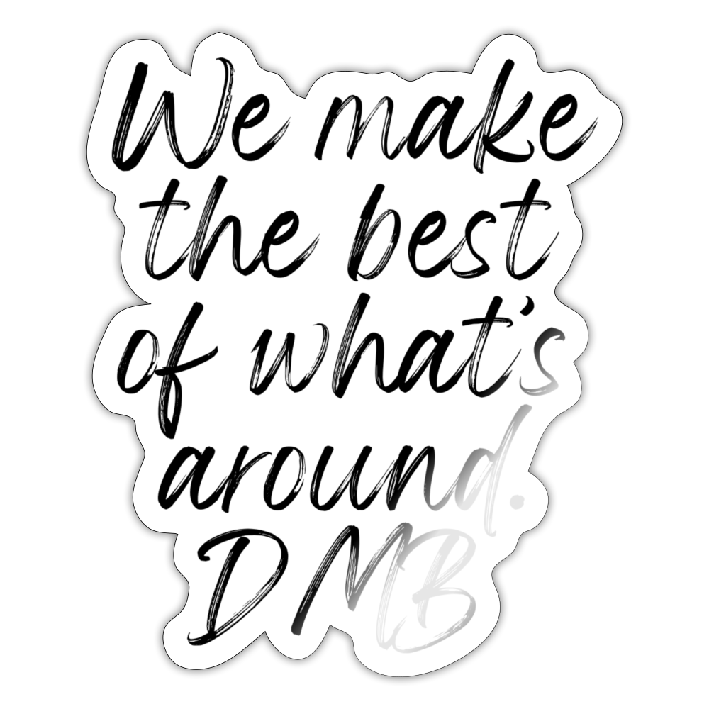DMB 8 Sticker - white glossy