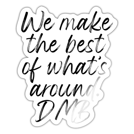 DMB 8 Sticker - white glossy