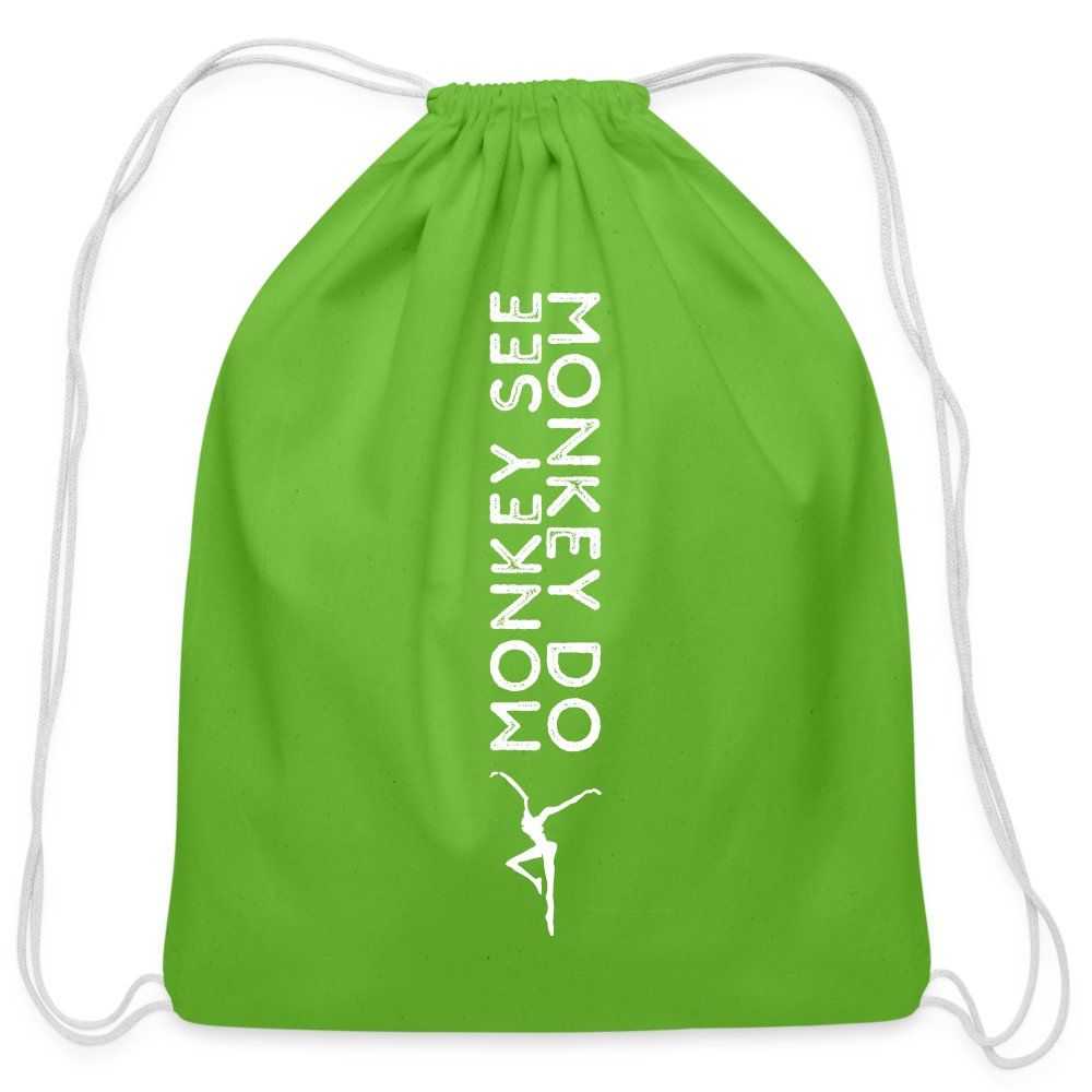 DMB Monkey See Cotton Drawstring Bag - clover