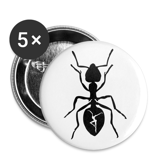 DMB Ants Buttons small 1'' (5-pack) - white