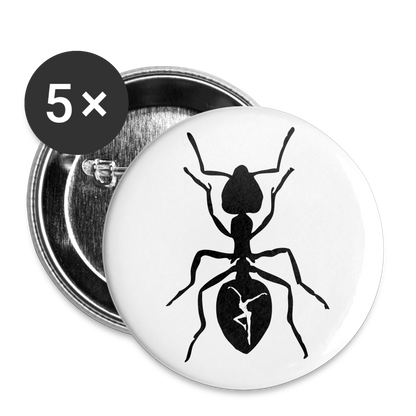 DMB Ants Buttons small 1'' (5-pack) - white