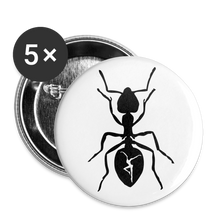 Load image into Gallery viewer, DMB Ants Buttons small 1&#39;&#39; (5-pack) - white
