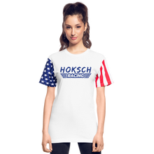 Load image into Gallery viewer, Hoksch Stars &amp; Stripes T-Shirt - white
