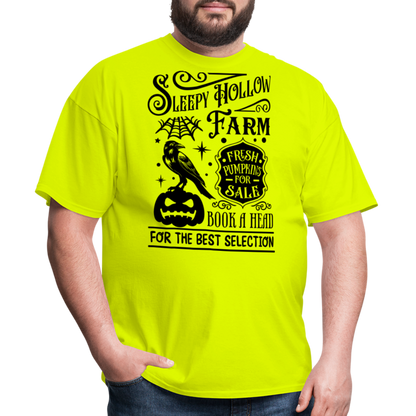 Pumpkin Farm Staff - Unisex Classic T-Shirt - safety green