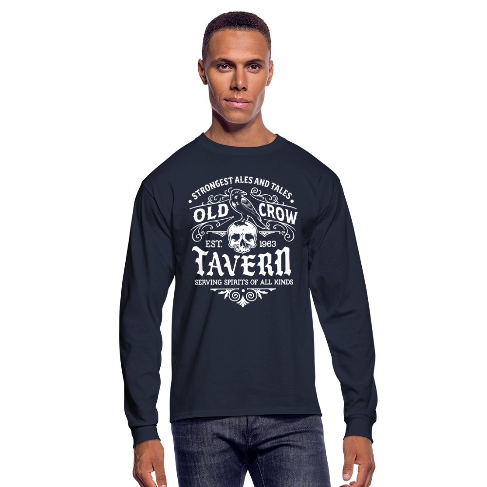 Old Crow Tavern - Long Sleeve T-Shirt - navy