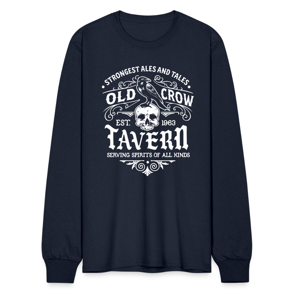 Old Crow Tavern - Long Sleeve T-Shirt - navy