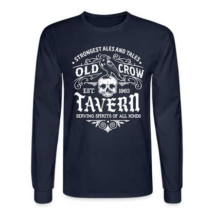 Old Crow Tavern - Long Sleeve T-Shirt - navy