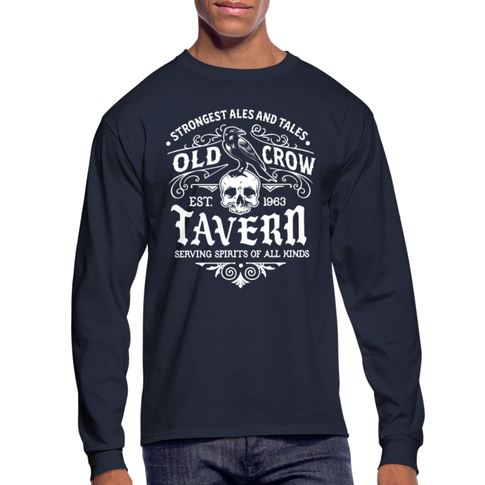 Old Crow Tavern - Long Sleeve T-Shirt - navy