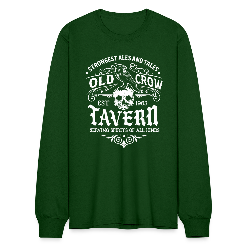 Old Crow Tavern - Long Sleeve T-Shirt - forest green