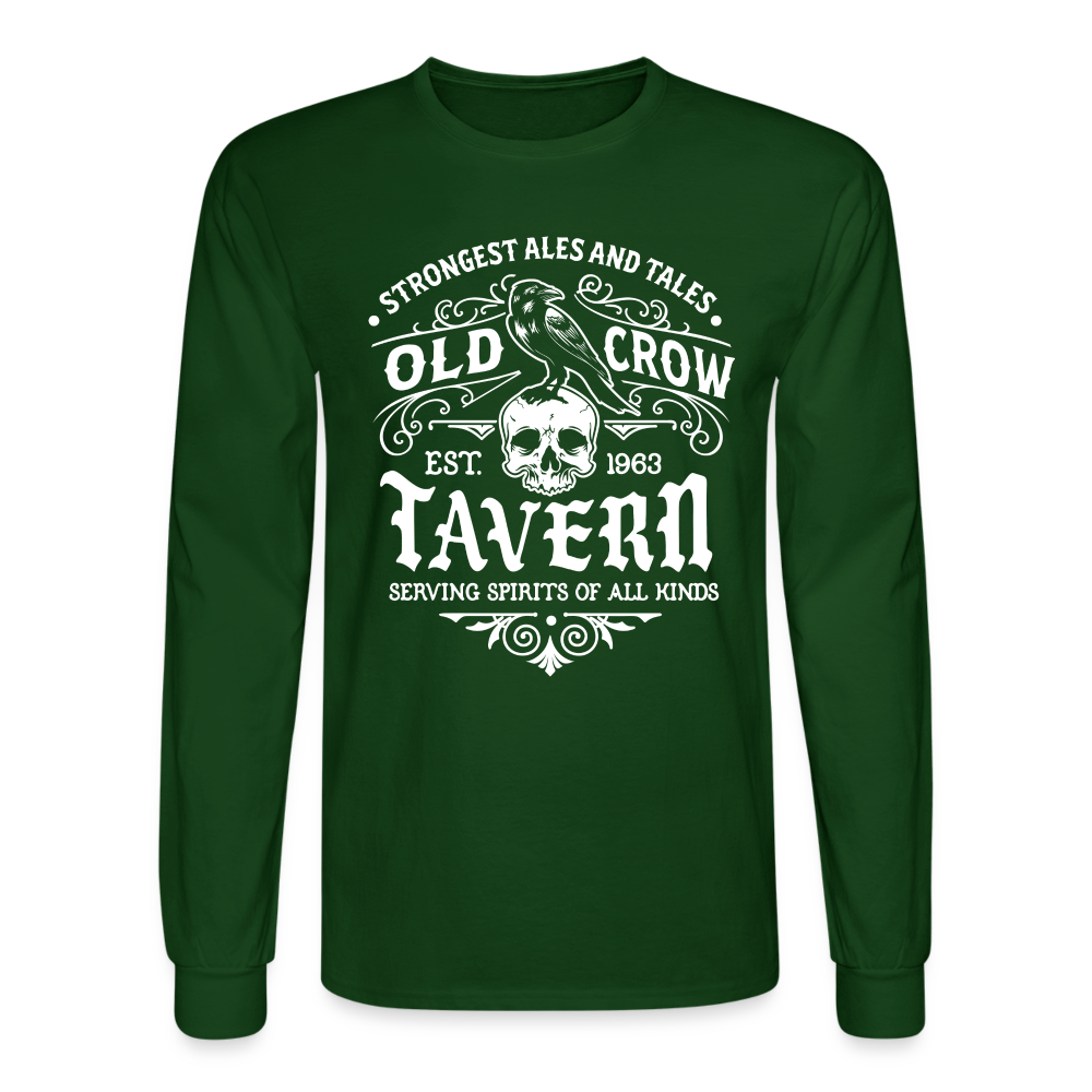 Old Crow Tavern - Long Sleeve T-Shirt - forest green