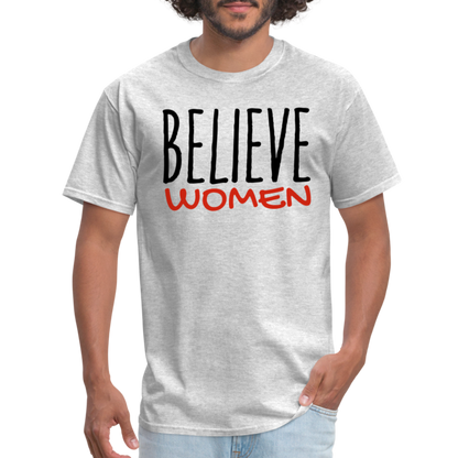 "Believe Women" Unisex Classic T-Shirt - heather gray