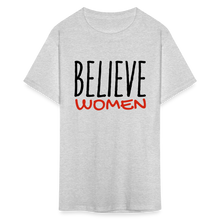 Load image into Gallery viewer, &quot;Believe Women&quot; Unisex Classic T-Shirt - heather gray
