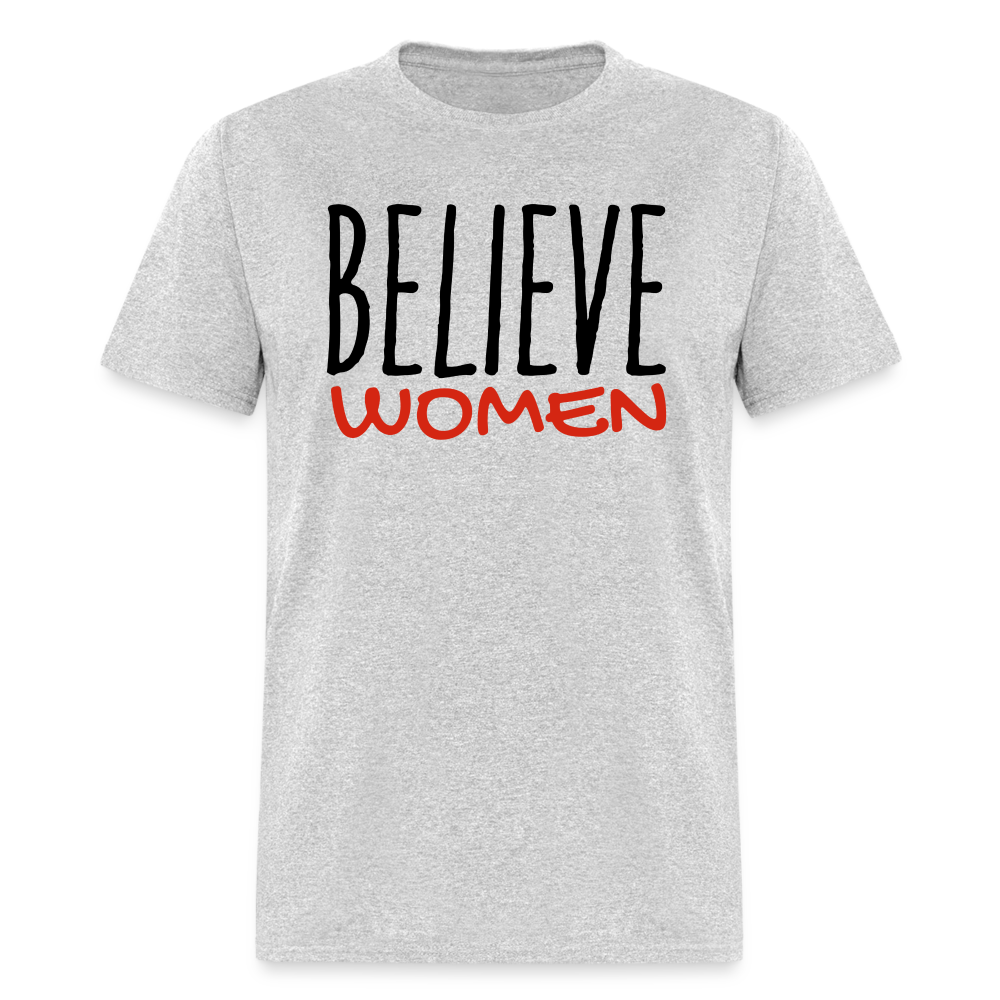 "Believe Women" Unisex Classic T-Shirt - heather gray