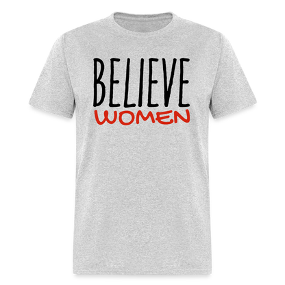 "Believe Women" Unisex Classic T-Shirt - heather gray