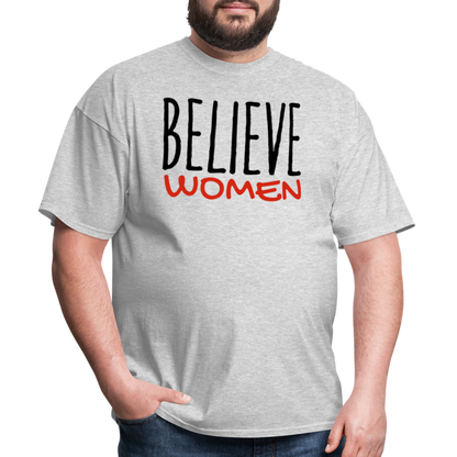 "Believe Women" Unisex Classic T-Shirt - heather gray