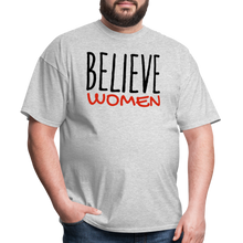 Load image into Gallery viewer, &quot;Believe Women&quot; Unisex Classic T-Shirt - heather gray
