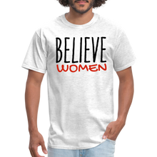 Load image into Gallery viewer, &quot;Believe Women&quot; Unisex Classic T-Shirt - light heather gray
