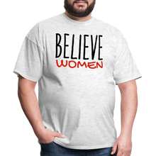 Load image into Gallery viewer, &quot;Believe Women&quot; Unisex Classic T-Shirt - light heather gray
