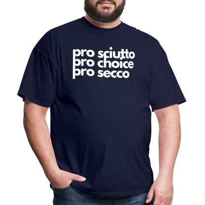 "pro sciutto - pro choice - pro secco" Classic T-Shirt - navy