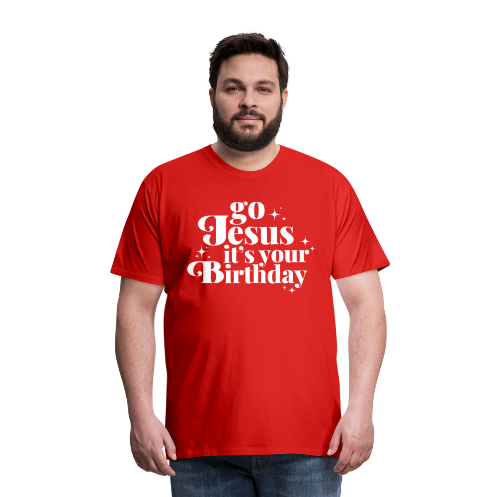 Go Jesus it's your Birthday Premium T-Shirt - red