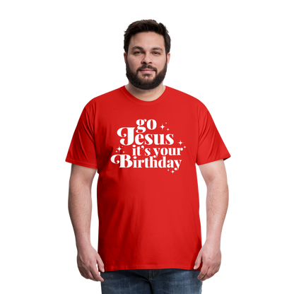 Go Jesus it's your Birthday Premium T-Shirt - red