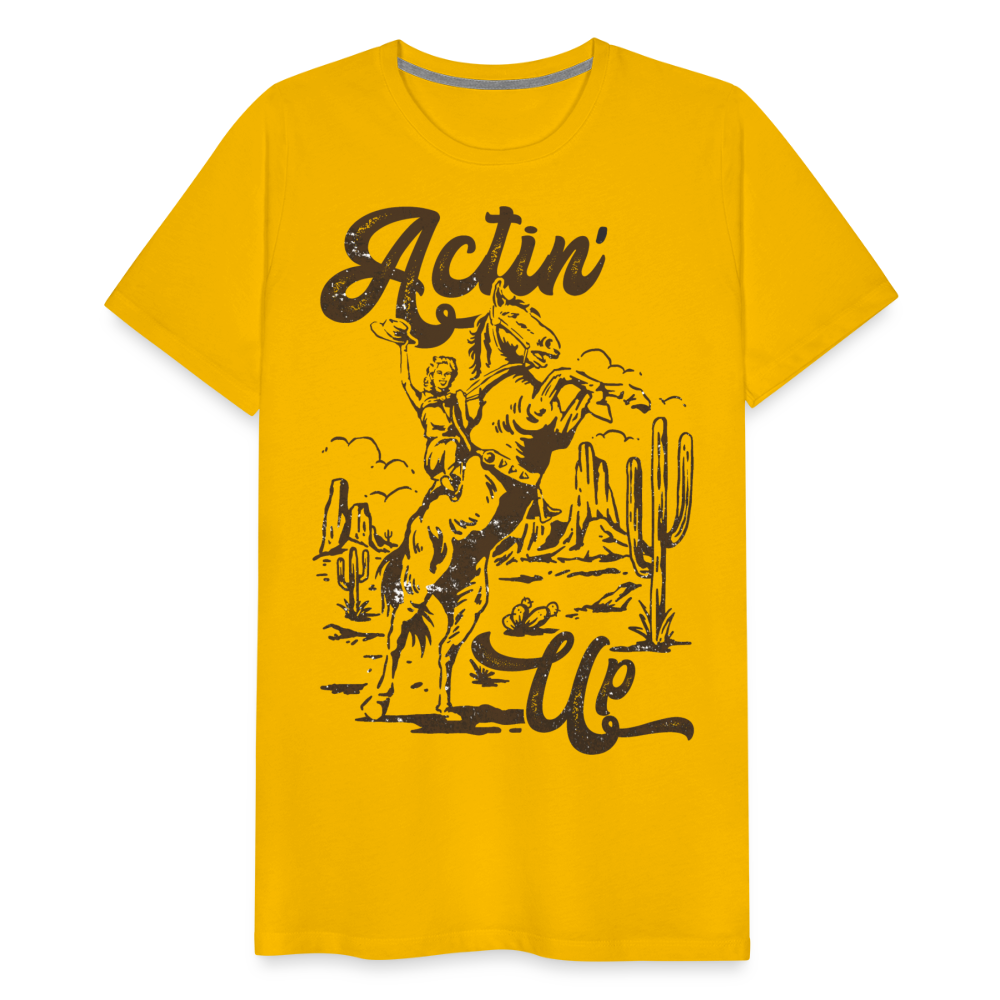 Actin' Up T-Shirt - sun yellow